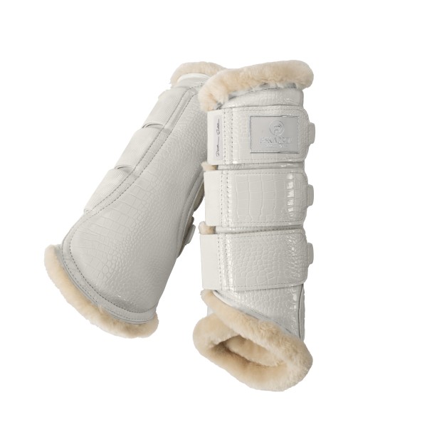Eskadron Gamaschen Croco Fauxfur Platinum 22